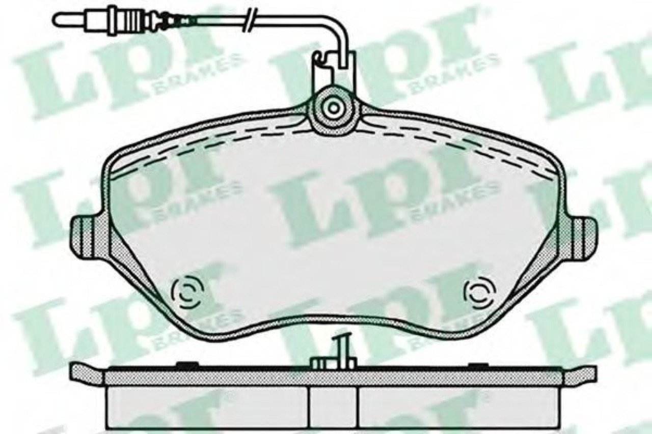 Set placute frana,frana disc PEUGEOT 407 (6D) (2004 - 2016) LPR 05P1202 piesa NOUA