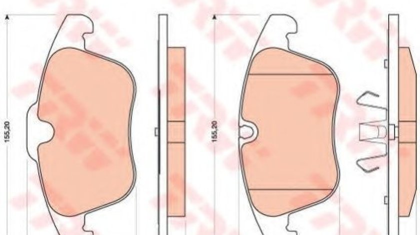 Set placute frana,frana disc PEUGEOT 508 (2010 - 2016) TRW GDB1818 piesa NOUA