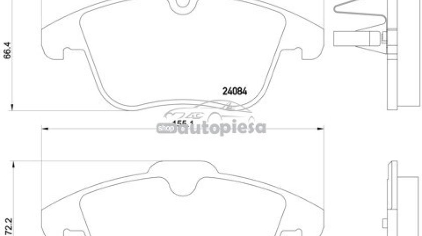 Set placute frana,frana disc PEUGEOT 508 (2010 - 2016) KRIEGER 0950006276 piesa NOUA