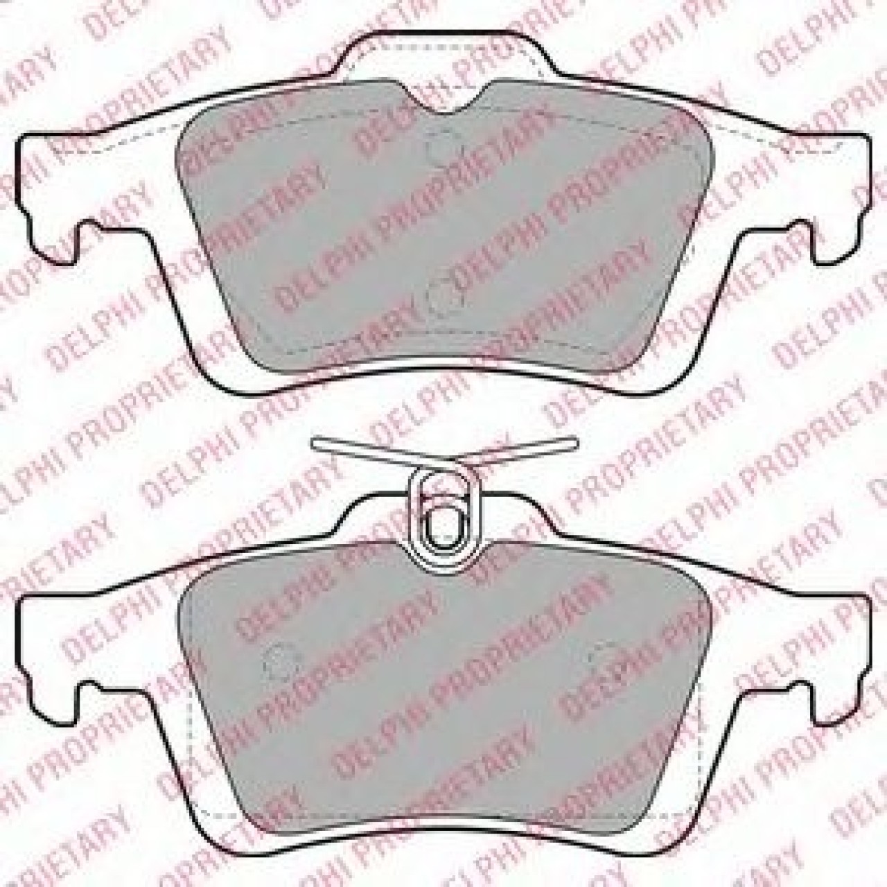 Set placute frana,frana disc PEUGEOT 508 SW (2010 - 2016) DELPHI LP1958 piesa NOUA