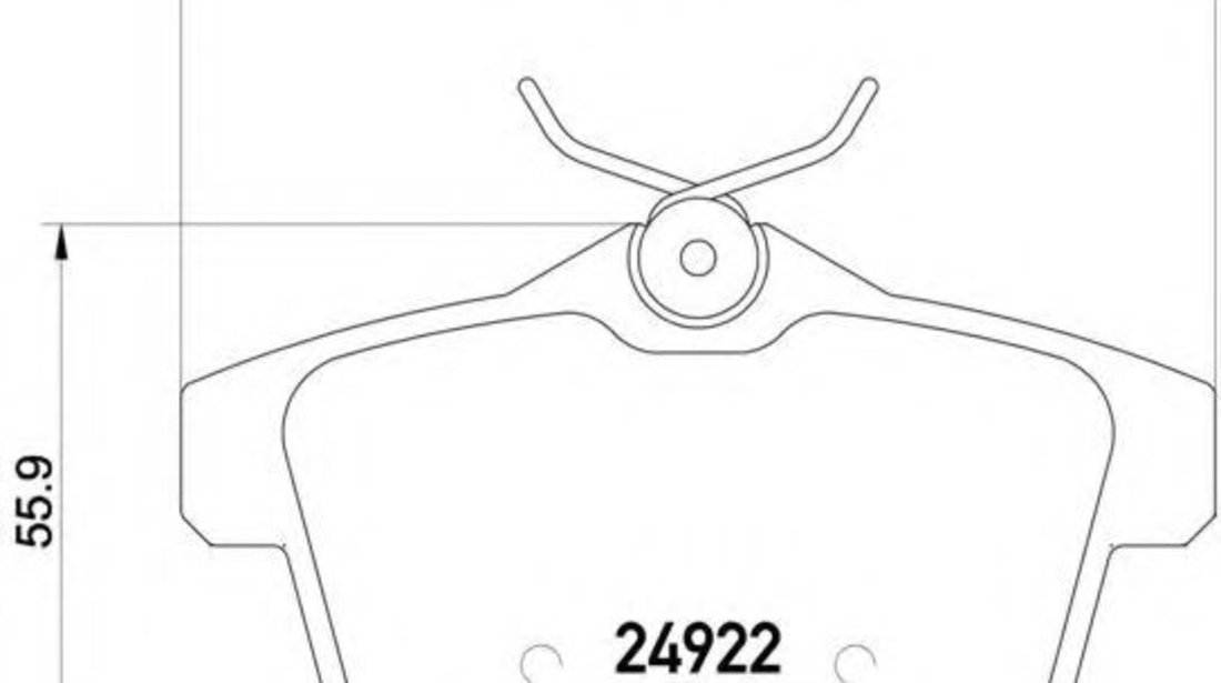 Set placute frana,frana disc PEUGEOT 508 SW (2010 - 2016) BREMBO P 61 114 piesa NOUA