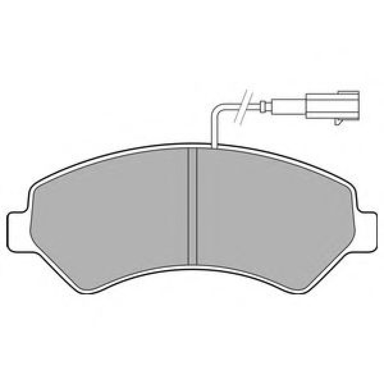 Set placute frana,frana disc PEUGEOT BOXER platou / sasiu (2006 - 2016) DELPHI LP2492 piesa NOUA