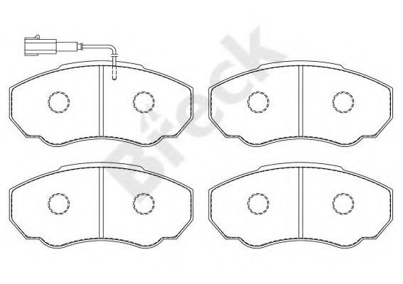 Set placute frana,frana disc PEUGEOT BOXER platou / sasiu (244) (2001 - 2016) Break 23917 00 703 10 piesa NOUA