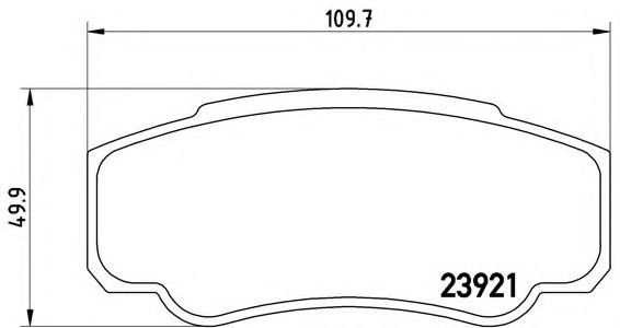 Set placute frana,frana disc PEUGEOT BOXER platou / sasiu (244) (2001 - 2016) BREMBO P 23 093 piesa NOUA