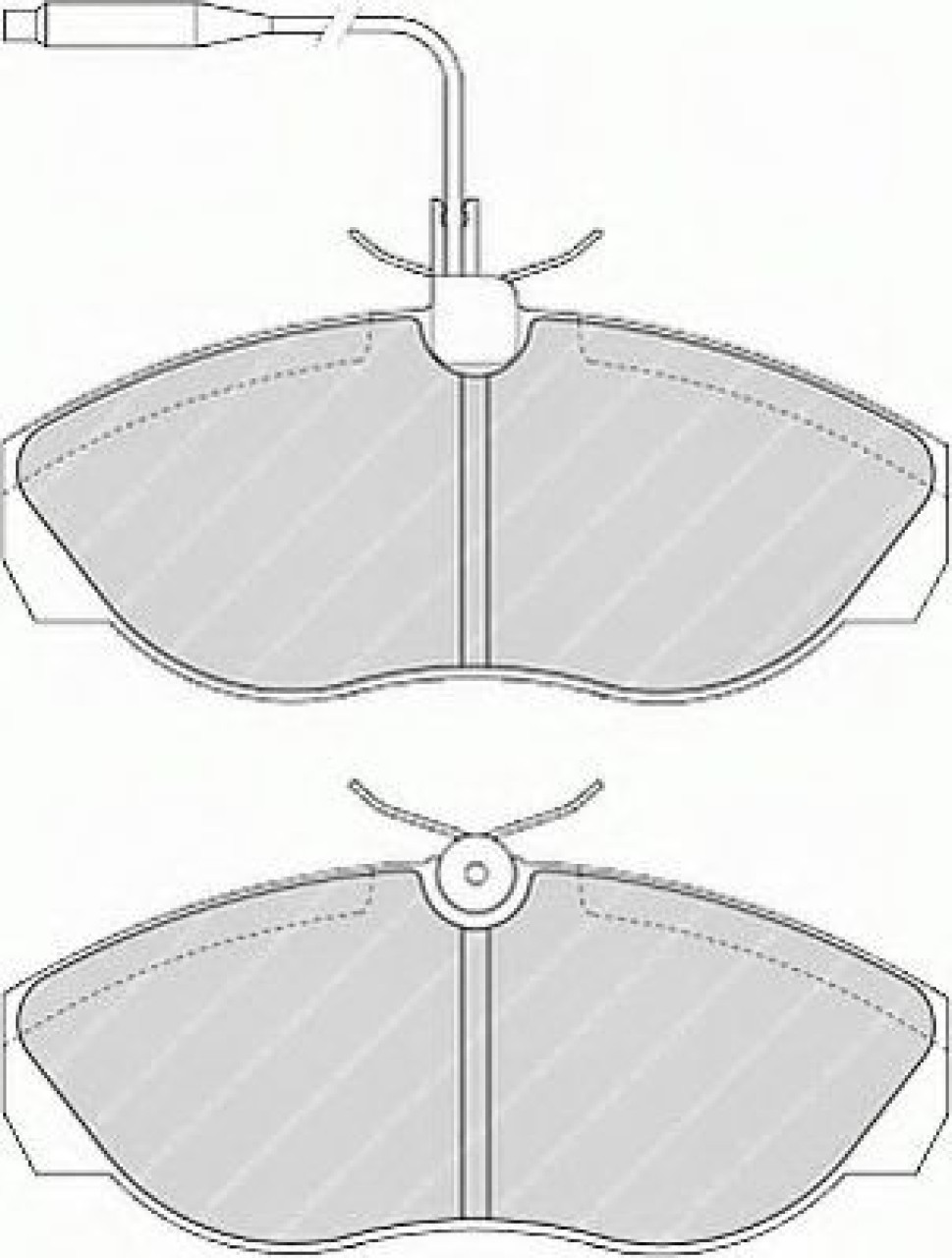 Set placute frana,frana disc PEUGEOT BOXER caroserie (230L) (1994 - 2002) FERODO FVR967 piesa NOUA