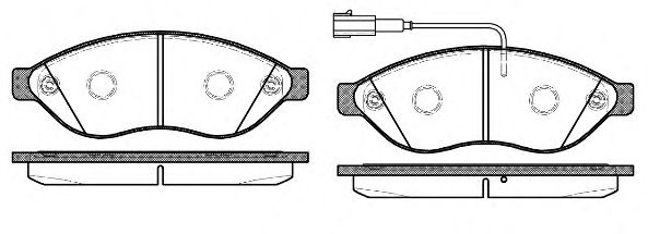 Set placute frana,frana disc PEUGEOT BOXER caroserie (2006 - 2016) REMSA 1237.12 piesa NOUA