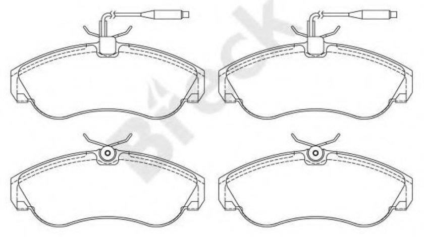 Set placute frana,frana disc PEUGEOT BOXER caroserie (230L) (1994 - 2002) Break 21799 00 703 10 piesa NOUA