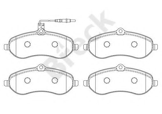 Set placute frana,frana disc PEUGEOT EXPERT Tepee (VF3V) (2007 - 2016) Break 24595 00 701 00 piesa NOUA