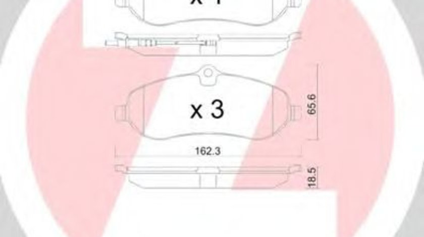 Set placute frana,frana disc PEUGEOT EXPERT Tepee (VF3V) (2007 - 2016) ZIMMERMANN 24595.185.1 piesa NOUA