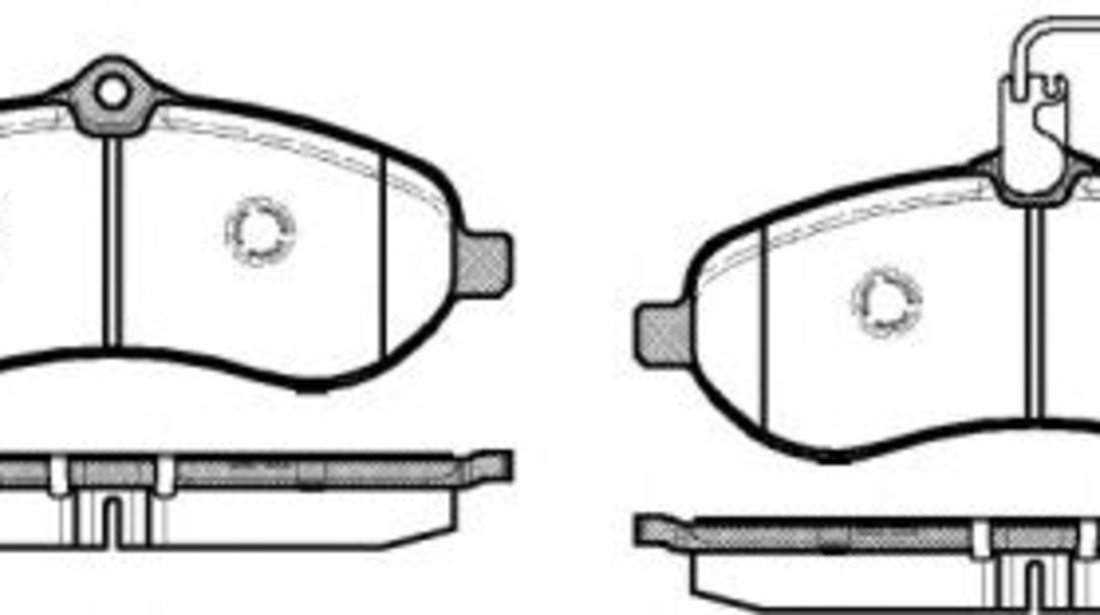 Set placute frana,frana disc PEUGEOT EXPERT Tepee (VF3V) (2007 - 2016) REMSA 1292.01 piesa NOUA