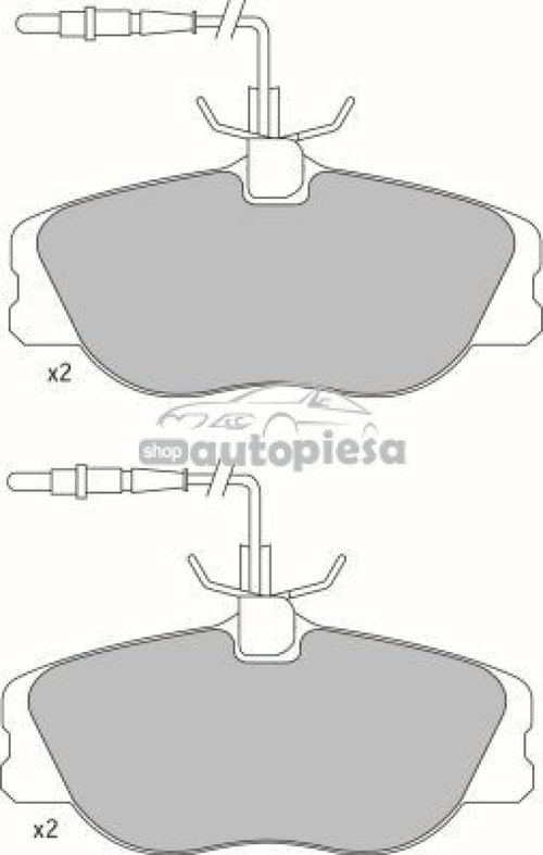 Set placute frana,frana disc PEUGEOT EXPERT platou / sasiu (223) (1995 - 2016) KRIEGER 0950006366 pi...