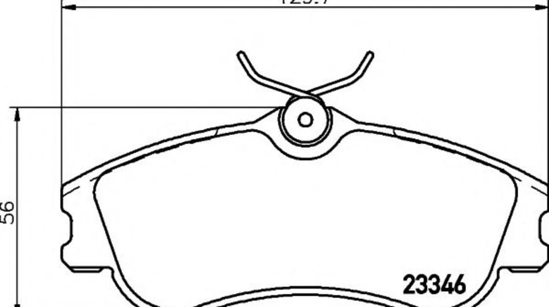 Set placute frana,frana disc PEUGEOT PARTNER caroserie (5) (1996 - 2012) TEXTAR 2334602 piesa NOUA