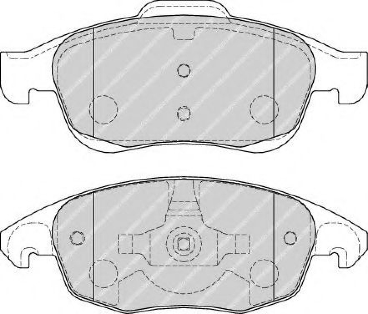 Set placute frana,frana disc PEUGEOT PARTNER caroserie (2008 - 2016) FERODO FDB1971 piesa NOUA