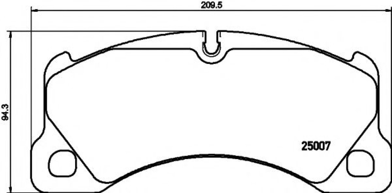 Set placute frana,frana disc PORSCHE CAYENNE (92A) (2010 - 2016) TEXTAR 2500701 piesa NOUA