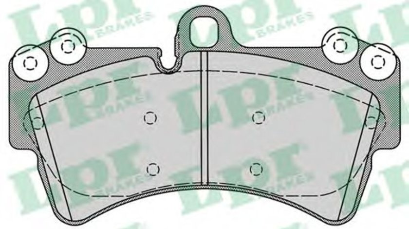 Set placute frana,frana disc PORSCHE CAYENNE (9PA, 955) (2002 - 2010) LPR 05P1257 piesa NOUA