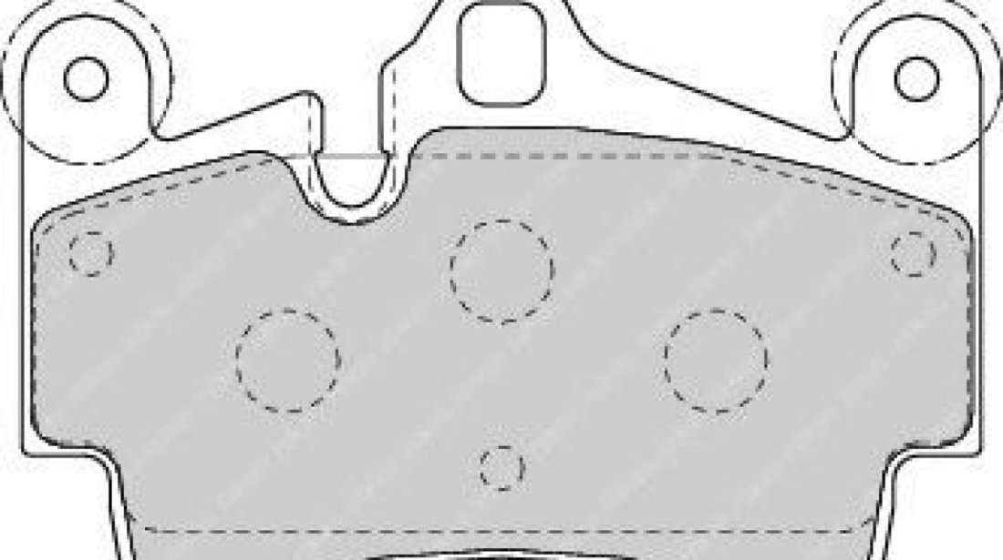 Set placute frana,frana disc PORSCHE CAYENNE (9PA, 955) (2002 - 2010) FERODO FDB1627 piesa NOUA