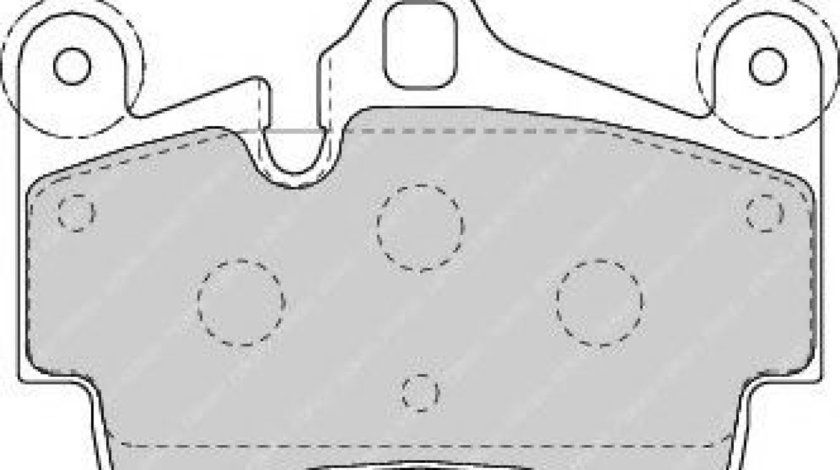 Set placute frana,frana disc PORSCHE CAYENNE (9PA, 955) (2002 - 2010) FERODO FDB1627 piesa NOUA