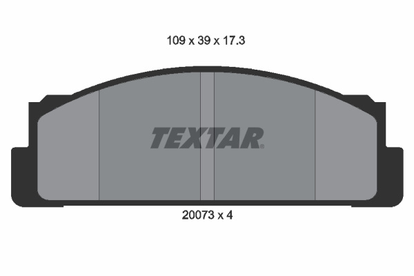 Set placute frana,frana disc punte fata (2007304 TEXTAR) AUTOBIANCHI,FIAT,FSO,INNOCENTI,LANCIA,MERCEDES-BENZ,SEAT,TOFAS,YUGO