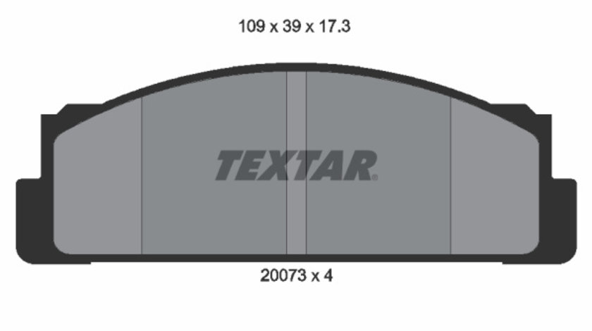 Set placute frana,frana disc punte fata (2007304 TEXTAR) AUTOBIANCHI,FIAT,FSO,INNOCENTI,LANCIA,MERCEDES-BENZ,SEAT,TOFAS,YUGO