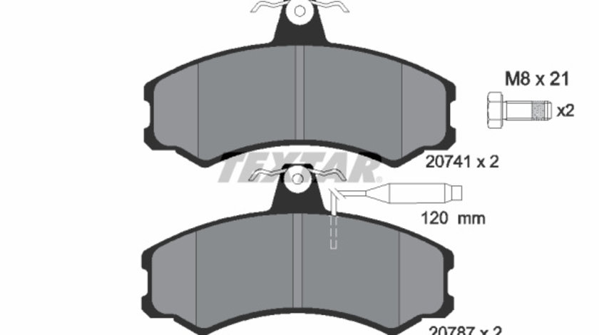 Set placute frana,frana disc punte fata (2074101 TEXTAR) ALFA ROMEO,AUVERLAND,Citroen,FIAT,MULTICAR,PEUGEOT,TALBOT,VW