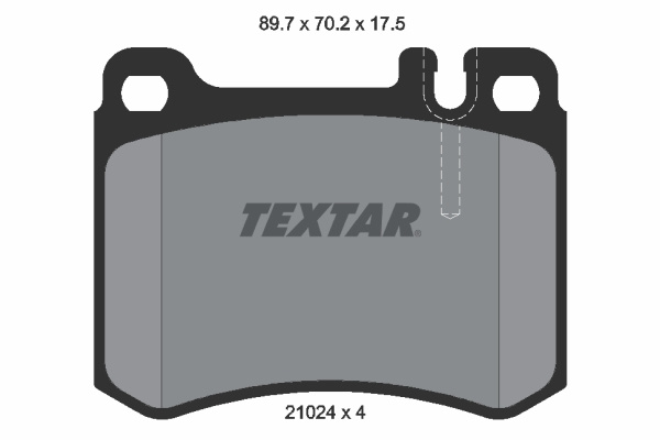 Set placute frana,frana disc punte fata (2102404 TEXTAR) MERCEDES-BENZ