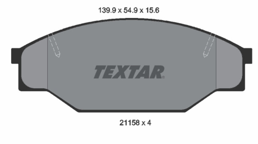 Set placute frana,frana disc punte fata (2115801 TEXTAR) TOYOTA,VW