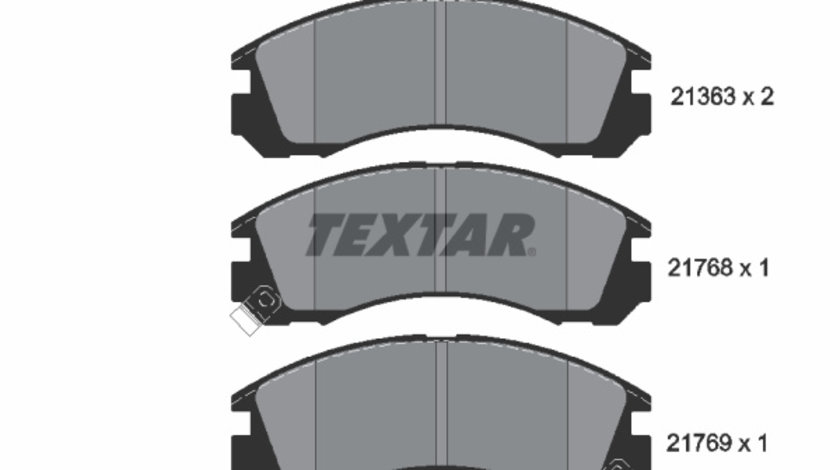 Set placute frana,frana disc punte fata (2136301 TEXTAR) CHANGFENG,Citroen,DODGE,MITSUBISHI,MITSUBISHI (BBDC),MITSUBISHI (GAC)