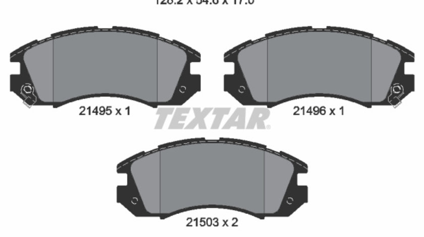 Set placute frana,frana disc punte fata (2149501 TEXTAR) SUBARU