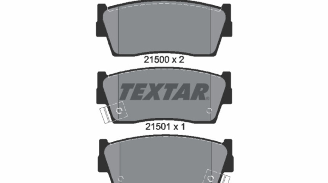 Set placute frana,frana disc punte fata (2150001 TEXTAR) SUZUKI