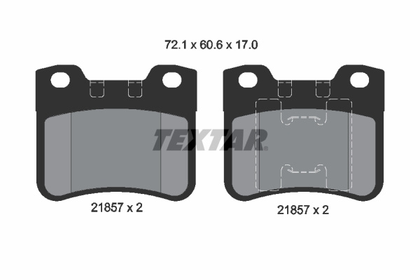 Set placute frana,frana disc punte fata (2185701 TEXTAR) Citroen,PEUGEOT