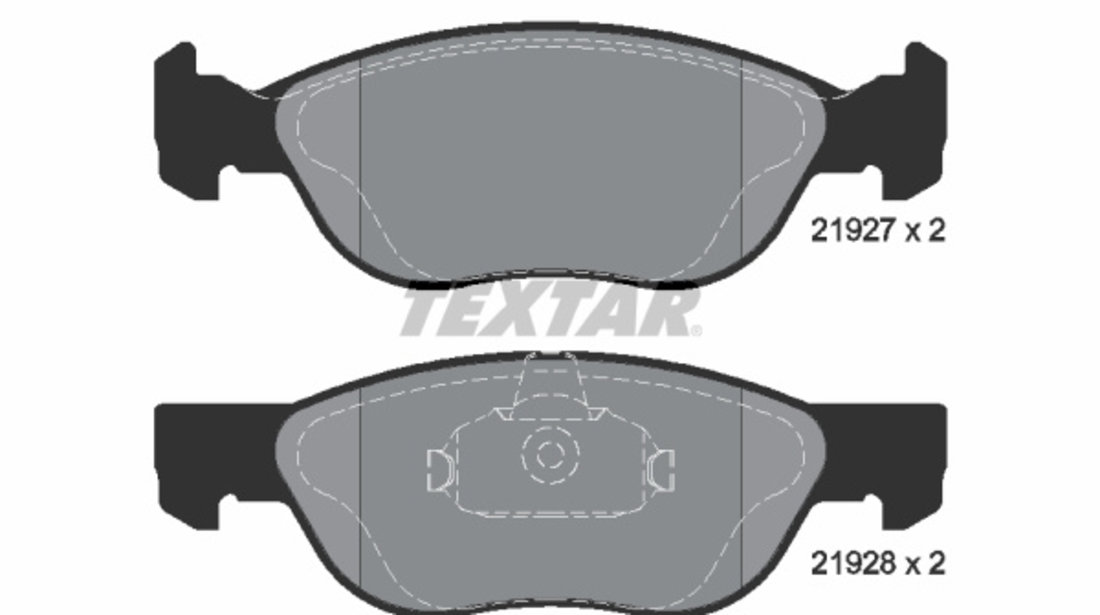 Set placute frana,frana disc punte fata (2192703 TEXTAR) FIAT