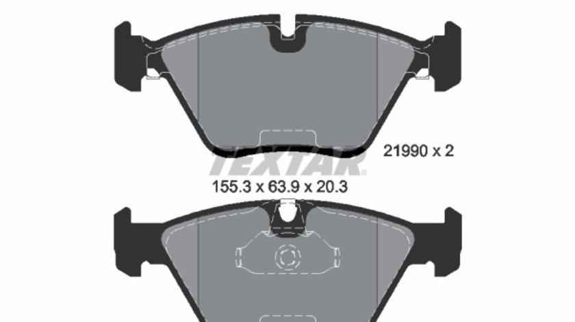 Set placute frana,frana disc punte fata (2199003 TEXTAR) BMW