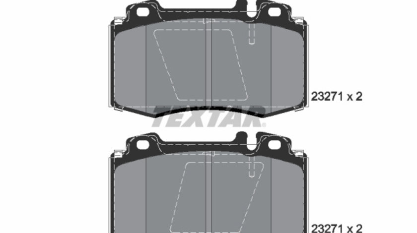 Set placute frana,frana disc punte fata (2327181 TEXTAR) MERCEDES-BENZ