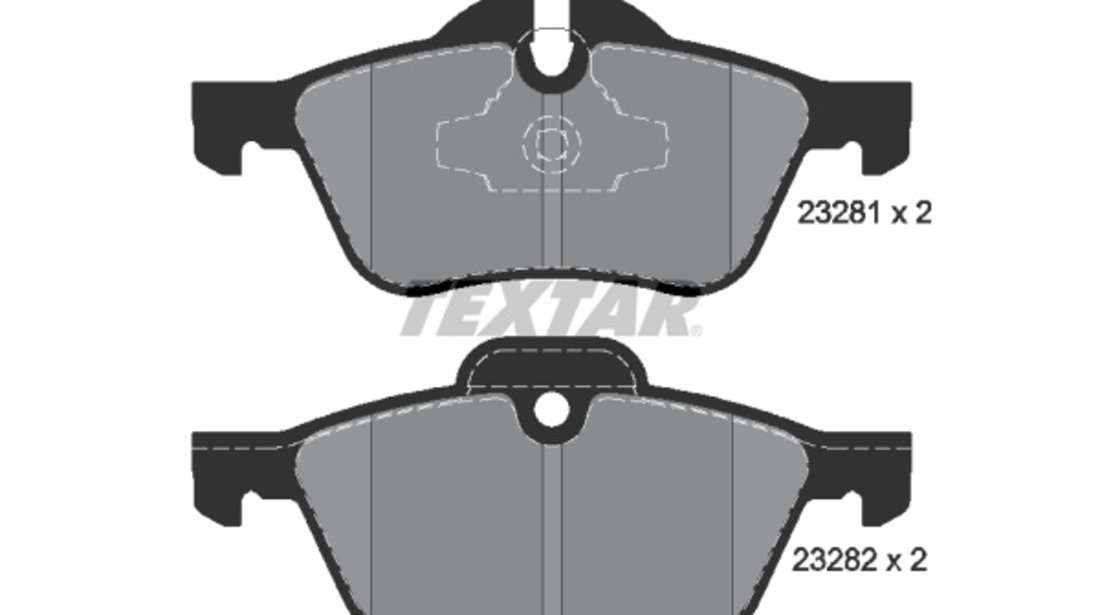 Set placute frana,frana disc punte fata (2328181 TEXTAR) MINI