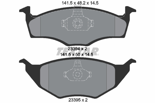 Set placute frana,frana disc punte fata (2339402 TEXTAR) VW