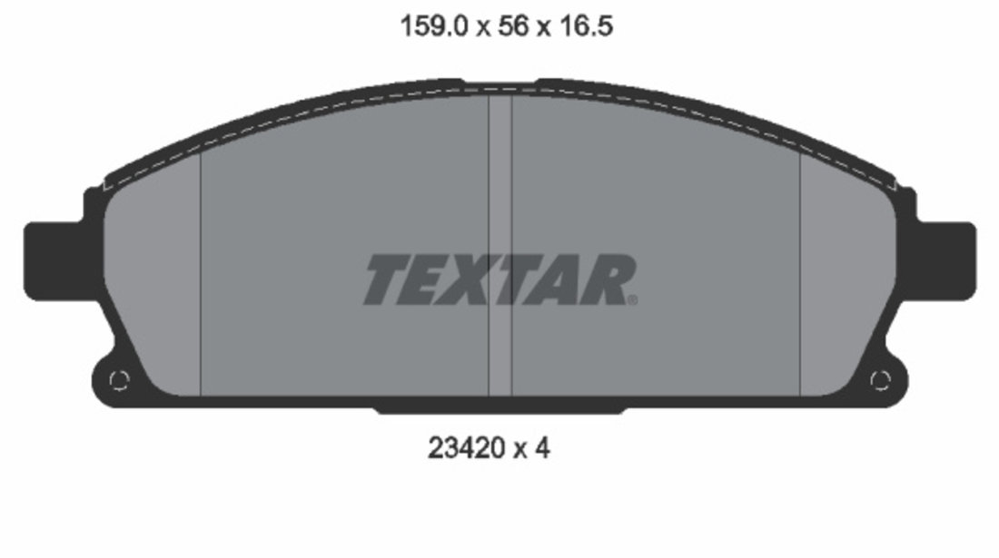 Set placute frana,frana disc punte fata (2342004 TEXTAR) NISSAN