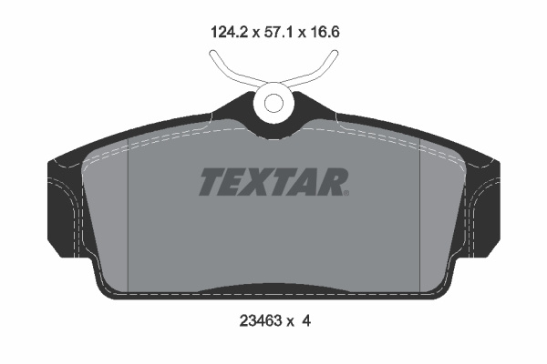 Set placute frana,frana disc punte fata (2346302 TEXTAR) NISSAN