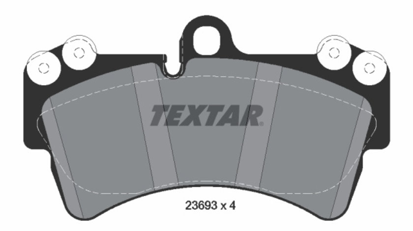 Set placute frana,frana disc punte fata (2369302 TEXTAR) AUDI,PORSCHE,VW