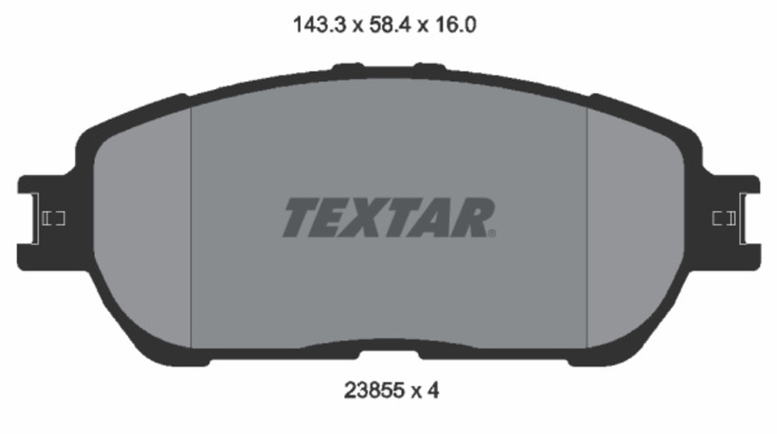 Set placute frana,frana disc punte fata (2385501 TEXTAR) LEXUS,TOYOTA