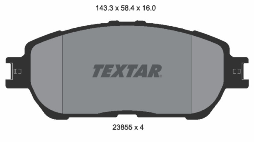 Set placute frana,frana disc punte fata (2385501 TEXTAR) LEXUS,TOYOTA