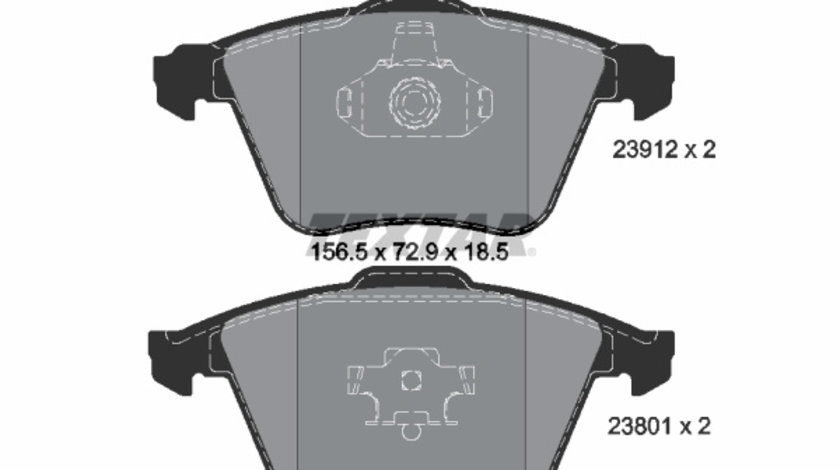 Set placute frana,frana disc punte fata (2391201 TEXTAR) FORD,FORD AUSTRALIA,MAZDA,SAAB,VOLVO,VOLVO (CHANGAN)