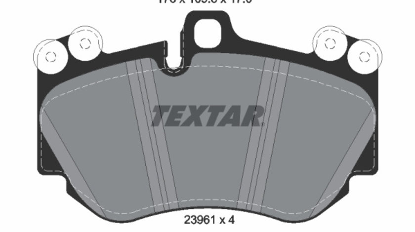 Set placute frana,frana disc punte fata (2396101 TEXTAR) AUDI,LAMBORGHINI,PORSCHE