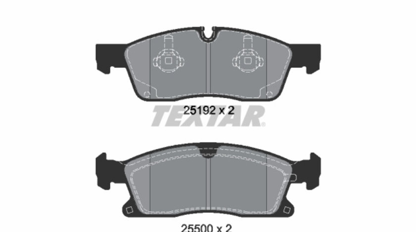 Set placute frana,frana disc punte fata (2519202 TEXTAR) BRABUS,MERCEDES-BENZ