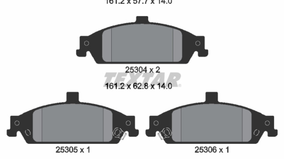 Set placute frana,frana disc punte fata (2530401 TEXTAR) CHEVROLET,OLDSMOBILE,PONTIAC