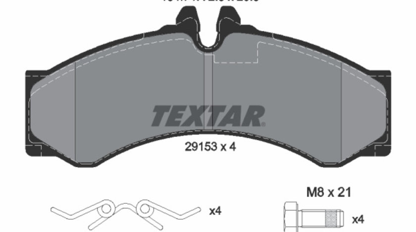 Set placute frana,frana disc punte fata (2915301 TEXTAR) MERCEDES-BENZ,MULTICAR,VW