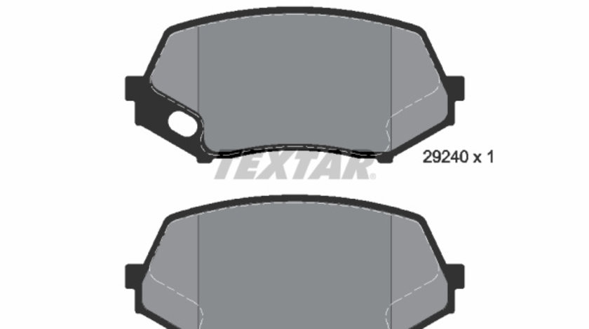 Set placute frana,frana disc punte fata (2924001 TEXTAR) MITSUBISHI