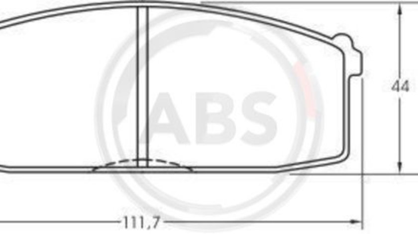 Set placute frana,frana disc punte fata (36158 ABS) NISSAN