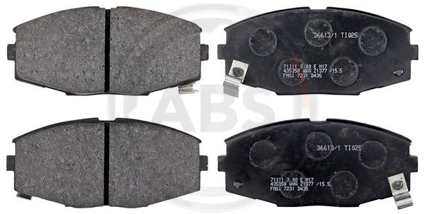 Set placute frana,frana disc punte fata (366131 ABS) TOYOTA