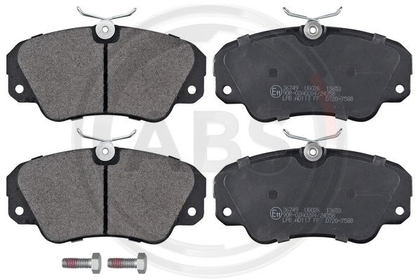 Set placute frana,frana disc punte fata (36749 ABS) OPEL,VAUXHALL