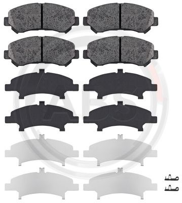 Set placute frana,frana disc punte fata (37625 ABS) NISSAN,SUZUKI